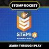 Stomp Rocket Jr Multi-Color Rocket Launcher for Kids, 8 Rockets - Fun Outdoor Kids Gifts for Boys & Girls - STEM Toy Foam Blaster Set Soars Up to 100 Feet - Ages 3 & Up