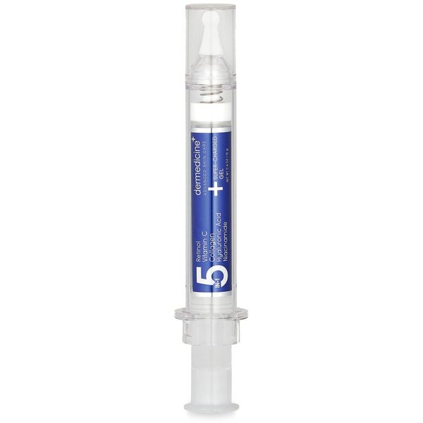 5 in 1 Super-Charged Gel for Face with Retinol, 3 Vitamin C, Collagen, Hyaluronic Acid, Niacinamide | May Help Improve Appearance of Fine Lines and Reduce Appearance of Dark Spots | .4 oz / 2 g
