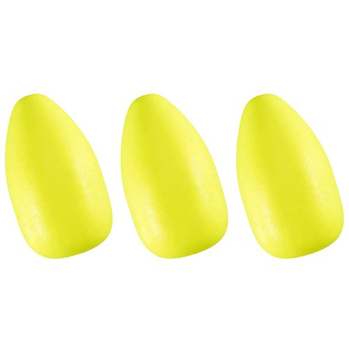 Dr.Fish 30 Pack Oval Foam Floats Trout Floats Fishing Rig Floats Pompano Walleye Catfish Crawler Harness Bead Stopper Sinker Stops Yellow 0.45X0.78