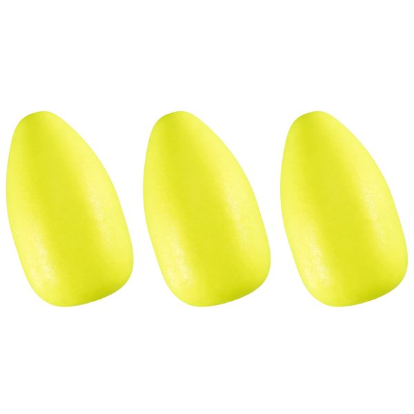 Dr.Fish 30 Pack Oval Foam Floats Trout Floats Fishing Rig Floats Pompano Walleye Catfish Crawler Harness Bead Stopper Sinker Stops Yellow 0.45X0.78
