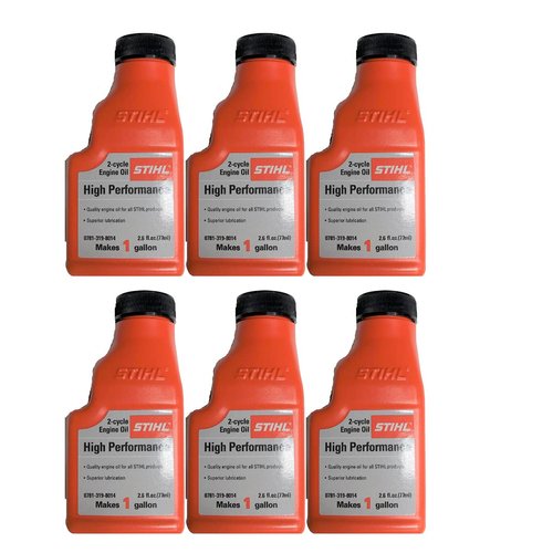 STIHL 0781 319 8008 2.6 Ounce High Performance 2 Cycle Engine Oil, 6 Pack