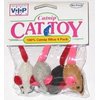 Vo-Toy Mini 100% Catnip Mice Cat Toy 4 Count