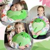 Tezituor Snake Plush Toy Pillow, 17.7” Soft Snake Stuffed Animal Green Snake Throw Pillow Plushie Doll Birthday Decor for Kids Boys Girls