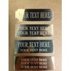 Personalized Custom Engraved Plate Engraving Plaque Art Label Name ID Tag Picture Trophy Flag Display Case, Picture Frame Brass/Aluminum 1"x3" inch