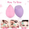 40pcs Mini Makeup Sponge Set Multi Colored Mini Beauty Blender Professional Beauty Blender Sponge Super Soft Concealer Sponge Facial Makeup Tools for Foundation, Powder, Liquid