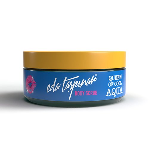 Eda Taspinar Queen of Cool Aqua Body Scrub, Silky Touch Skin Care Series, All Eyes on You, 6.8 fl oz (10.6 oz)