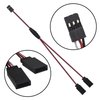 10Pack ShareGoo 11.8" JR Servo Extension Cable 1 Male to 2 Female Y Cables Y Harness Servo Extension Wire Lead for RC Cars Trucks Airplanes Servo Receiver Connection