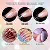 Makartt Super Strong Nail Glue for Acrylic Nails Press On Nails Professional Nail Adhesive Bond Nail Tips Glue for Stick On Nails Long Lasting Nail Glue for Fake Nails Broken Nails Repair 0.07oz 40Pcs