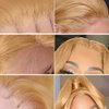 UMEGOOD 200% Density Honey Blonde Wig Human Hair 13x6 HD Transparent Lace Front Wigs Human Hair Hair Pre-Plucked 13x6 Blonde Body Wave Glueless Light Brown Lace Front Wigs Human Hair