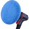 9 to 10 Inches 9Pcs Buffer Waxers Bonnet Set Polishing Pads Car Wax Cover Kit - 4 Microfiber, 3 Coral Fleece, 2 Woolen, for Orbital Buffer Polisher