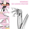 FantastiCAR 14 in 1 Pink Portable Multitool with Spring-Action Pliers, Scissors, Knife Blade, Screwdriver, Bottle Opener, and Fancy Premium Gift for Girls, Women
