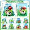 24 Pcs Farm Animal Party Favor Bags 5 x 7 Inch Small Farm Animal Drawstring Bags Farm Birthday Gift Bag Farm Animal Candy Treat Bags Barnyard Gift Bags for Farm Baby Shower Birthday Party Supplies