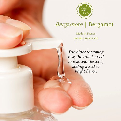 Luxury Hand Soap by Provence Santé 16.9 oz - Liquid Hand Soap for Bathroom, French Soap with Moisturizing with Sweet Almond Oil, Light Citrus Bergamot Scent - Liquid Soap Bottle with Pump