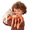 Folkmanis Hermit Crab Hand Puppet, Orange; Cream; Brown, 1 EA