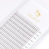 SRCKFIZ 3D Eyelash Extensions Volume Lash Extensions 0.10mm Premade Fans Lash Extension D Curl Russian Volume Individual Eyelashes Pro Granting Cluster Lash Extensions Supplies (3D-D-0.10, 8mm)