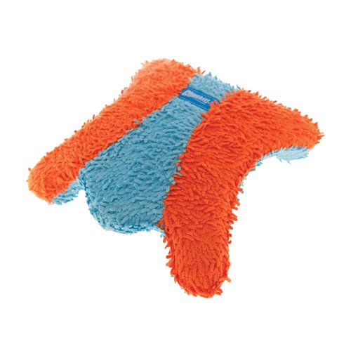 Chuckit! Indoor Fetch Squirrel Dog Toy (9 Inch), Orange and Blue