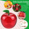 DOERDO 6pcs Plastic Bobbing Apples Filled Bobbing Apple Containers for Creative Party Favors and Festive Decorations, 3.9"x3.5"