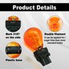 stymart 10 Pieces 3157 Light Bulb, Plastic Base, 3157 Automotive Brake Light Turn 3157 Miniature Bulb Mini Bulb Taillight Turn Signal Light, Replacement for Cars,Trucks,SUVs(Amber)