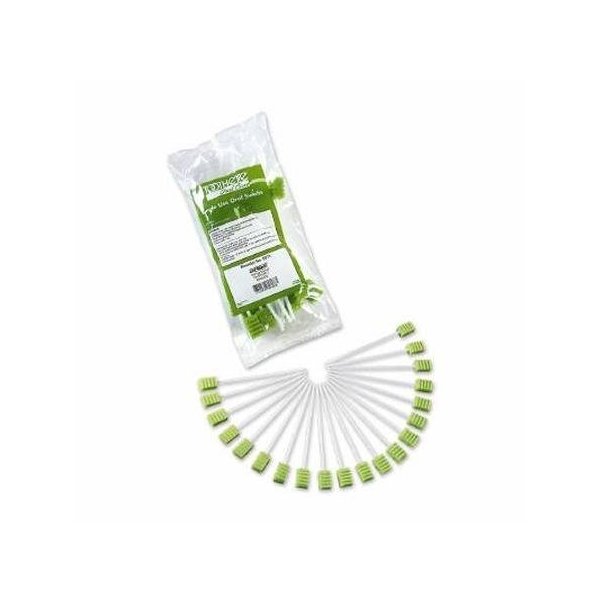 Stryker – Sage Toothette Plus Single Use Oral Swabs – With Sodium Bicarbonate – Bag of 20 Swabs – Disposable dental swabs with long handle
