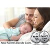 New Dad Mom Gifts Funny Decision Making Coin, New Baby Gift for Parent Mummy Daddy Pregnancy Women First Time to be Moms Dads Mother's Day Father's Day Gifts Double Sided