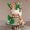 14Pcs Woodland Animals Figures Cake Topper Forest Bear Cake Toppers Forest Animals Birthday Decoration for Baby Shower Birthday