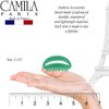 Camila Paris CP3079 French Hair Clip for Women, Green, Girls Hair Claw Clip Jaw Fashion Durable and Styling Hair Accessories for Women, Luxury Ladies Strong Hold No Slip Grip Clamp, Made in France
