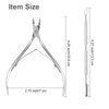 Metal Nail Cuticle Trimmer with Cuticle Pusher and Cutter, 2 Pcs Professional Cuticle Remover Tool Kit, Cuticle Cutter Set, Cuticle Nippers, Cuticle Clippers for Women, Manicure Pedicure Tool YLYL