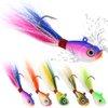 Bucktail-Jigs-Saltwater-Hair-Jigs-Head -Fishing-Lures-Assorted Kit
