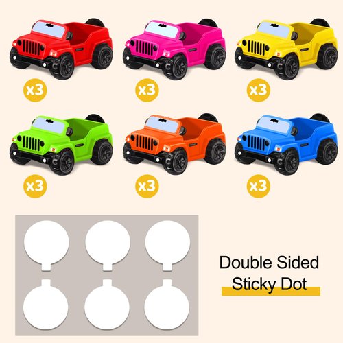 12 Pack DIY Jeep for Rubber Ducks, 3.5 in Jeeps Match Rubber Ducks Jeep Ducking, Colorful Jeep Ducks Accessory Ducks for Jeeps, Valentines Birthday Gifts Party Favors, Baby Bath Toys