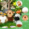 12 Pcs Valentines Day Gifts for Kids Classroom, Small Stuffed Animals Bulk, Mini Stuffed Animals, 4 Inch Safari Stuffed Animals, Valentine Gift Exchange for Boys Girls Toddlers