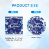 Blue Birthday Decorations for Men Boys Birthday Party Tableware Set Birthday Paper Plates Napkins Navy Blue and Silver Happy Birthday Party Decorations for 13th 16th 18th 21st 30th 40th 50th 60th Him