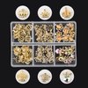 MEILINDS Luxury 3D Crown Nail Charms - 60Pcs Alloy Crown Nail Art Decoration Kit Gold Champion Nail Rhinestones Diamonds Metal Nail Studs Crystals for Acrylic Nails with Box,6 Styles