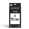 Supreme Trimmer Premium Barber Cape | Professional Hair Stylist Waterproof, Hook Closure Cape; Salon, Barber, or Home Use | Ghost Ink