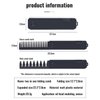 CestoMen Protable Folding Pocket Comb for Men, 2 in 1 Hair Comb - Fine Tooth Comb & Wide Tooth Comb, Styling Comb for Everyday Grooming & Combing Hair, Beards and Mustaches (Black)