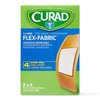 Medline Curad Flex-Fabric Adhesive Bandages with Stretch to Conform to Wounds, 2 x 4 Inches, (50 Count)