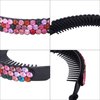 Rhinestone Hair Clip for Women - 5Pack Half-balloon Nest Expanding Hairpin Girls Hair Claws Hair Bun Holders Accessories (mixed 5 color-2)