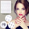 PAGOW 4 Sheets Adhesive Face Gems Stickers, Rhinestones Acrylic Face Jewelry, Pearl Hair Gems Stick on, Festival Accessories for Make Up, Hair, Face, Crafts (Star, Pearl, Heart, Rhinestones)