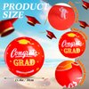 Silipull 12 Pack Graduation Beach Balls 11.8" Inflatable Congrats Grad Ball Graduation Party Favors Gifts Class of 2024 Decoration Sign Pool Toy for Student Seniors Teens College(Red,Simple)