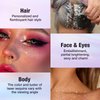 LANGMANNI 8 Colors Face & Body Glitter Palette - Holographic Changing Sparkling Mermaid Sequins for Women Girls Music Festival Party Rave Makeup(#A)
