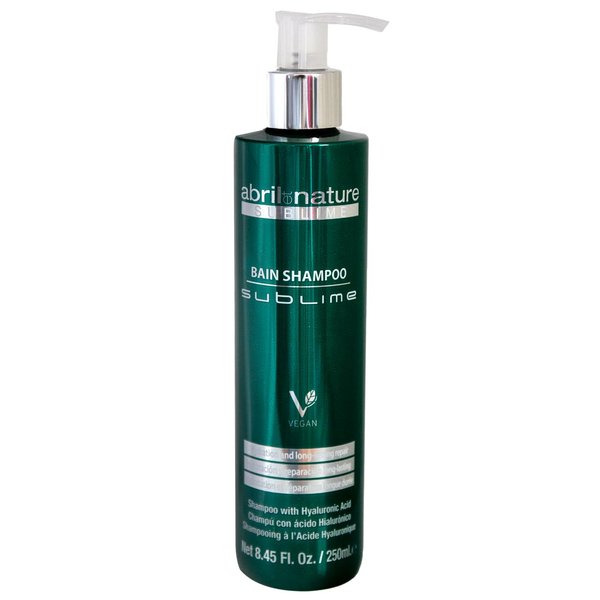 Abril Et Nature - Bain Shampoo Sublime - Moisturising Shampoo - 250 ml - For Very Damaged Hair - Hair Treatment with Stem Cells - Contains Hyaluronic Acid and Caviar Extract - Anti Frizz
