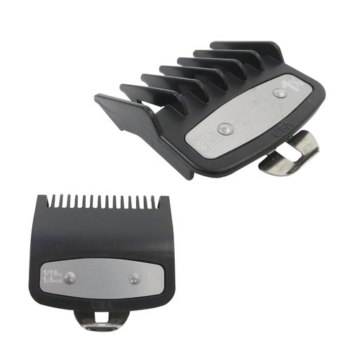 XSPANDER New Upgraded Hair Clipper Cutting Guide Combs 1.5mm & 4.5mm Fit for Wahl, Size #1/2 & #1 1/2 Replacement Clipper Guide Guards Set Fit for Wahl Guide Combs