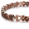 RainSo Womens Copper Magnetic Anklets Petal Design 3500 Gauss Adjustable with Gift Box