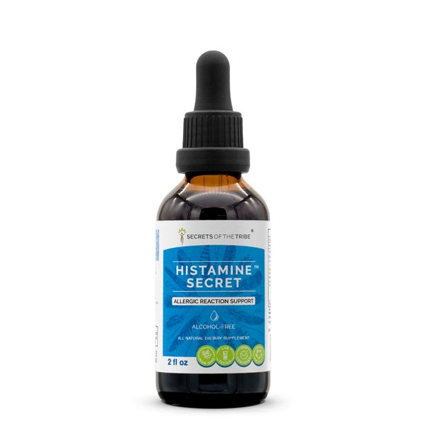 Secrets of the Tribe - Histamine Secret, Allergic Reaction Support, Herbal Supplement Blend Drops Alcohol-Free Liquid Extract (2 fl oz)