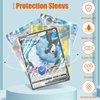 Jumbo-Card-Sleeves 5.4x7.5 4 Mil Extra-Thick Big Card Protector Sleeves Jumbo Card Protector-50 Pack