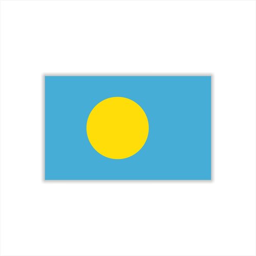 Womaha 30 Temporary Palau Flag Tattoos Fans Face Tattoo Stickers for Adults Kids Group Activity Props