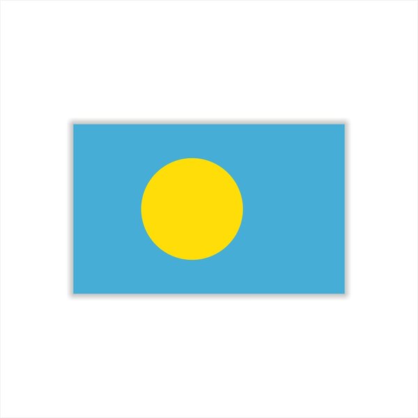 Womaha 30 Temporary Palau Flag Tattoos Fans Face Tattoo Stickers for Adults Kids Group Activity Props