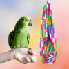 Neeenn Bird Chewing Toys, Colorful Plastic Parrot Chew Toys with Bell, Bird Cage Accessories, Cage Toys for Small to Medium Birds Parakeets Parrots Cockatiels Budgies Lovebirds Conures