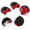 2 Pairs Mouse Ears Hair Clips & Mouse Hair Bows Barrettes for Women Girls Costume Accessories Birthday Party Decorations Red