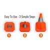 Collapsible Traffic Multi Purpose Pop Up Reflective Safety Cone, Work Area Protection, Emergency Roadside Barrier (12 Inch)
