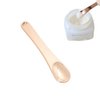 Honkenda 3 Pcs Metal Makeup Spatula Spoon, Reusable Mini Cosmetic Beauty Scoop for Facial Cream, Lotions, Moisturizers, Face Mask (Gold, Silver, Rose Gold)